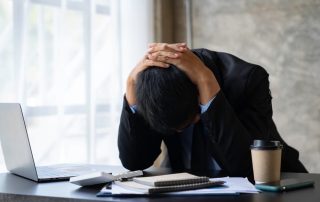 An employee in sad due to suspension