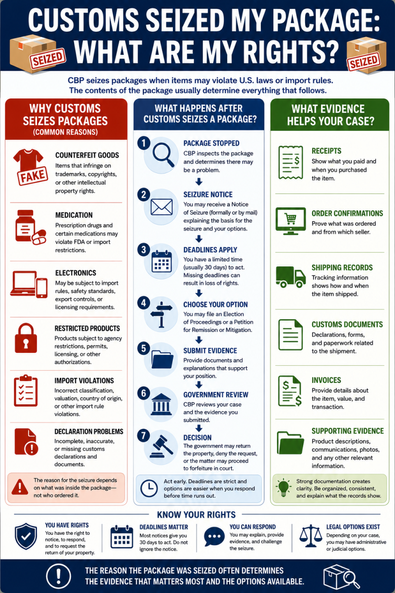 Customs Seized My Package: What Are My Rights?